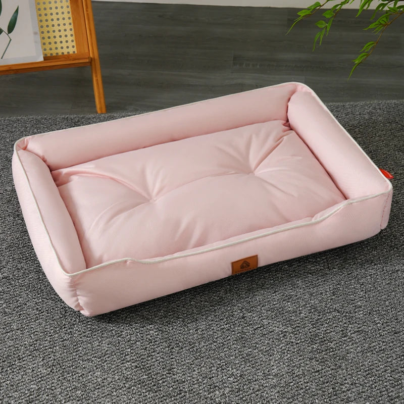 Waterproof Dog Bed 600D Oxford Pet Dogs Beds for All Seasons Thickened PP Cotton Filling Bite-resistant Pet Mat Dog Accessories