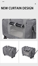 Load image into Gallery viewer, Pet Carrier with Wheels for Dogs Up To 15lbs &amp; Cat  Airline Approved Dog Carrier Rolling Pet Carrier Foldable Pet Stroller

