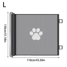 Load image into Gallery viewer, Dog Gate Indoor Retractable Mesh Baby Fence Pet Accessories For Porch Window Fireplace Doorway Yard Nursery Kitchen Balcony Pool
