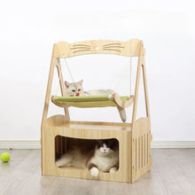 Load image into Gallery viewer, Multifunctional Luxury Cat Villa Double-story Pet House Four-season Universal Cat Nest Cat Hammock Pet Toys Pet Supplies
