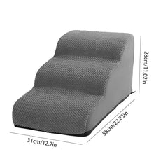Load image into Gallery viewer, Ramp Stairs Dog Cat Stair Non-Slip Pet Ramp Stairs Dog Ramp for Bed Pet Dog Steps2/3 Tiers Training Stair Removable Washable
