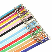 Load image into Gallery viewer, Dog Collar Pu Leather Collar Leash Pet Dog Collar Pet Supplies Cat Collar with Bells Dog Collar Chihuahua Dog Collar Cat Collar
