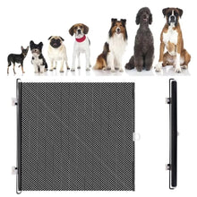 Load image into Gallery viewer, Retractable Pet Safety Gate Wide, Indoor Mesh Fence for Dogs &amp; kitten, Mounting Accessories Included for Doors &amp; Hallways
