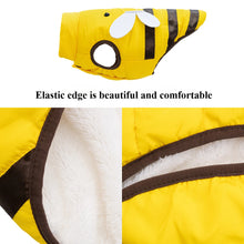 Load image into Gallery viewer, Dog clothes cat clothes bee dog clothes four seasons new bee warm pet waterproof clothes
