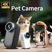 Load image into Gallery viewer, 4K pixel cat and dog pet camera, mini thumb camera, outdoor bicycle camera, motorcycle wide-angle camera, portable helmet camera
