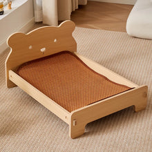 Load image into Gallery viewer, Wooden Dog Bed Four Seasons Universal Teddy Small Dog Summer Special Bed Suspended Off-the-und Pet Wood Bed
