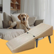 Load image into Gallery viewer, Dog Ramp for Bed Foldable Dog Vehicle Stairs Footrest Stool for Small Breed Animal Multifunctional Non-Slip Cat Vehicle Ramp
