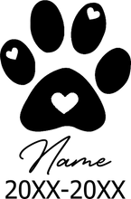 Load image into Gallery viewer, Pet Memorial Stone Custom Dogs Name and Date of Death Personalized Pet Loss Gifts Personalized Dog Grave Marker Plaque
