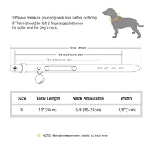 Load image into Gallery viewer, Personalized Cat Collar Adjustable Leather Pet Cats Collars Necklace Custom Puppy Kitten Name Collars Anti-lost Cat Accessories
