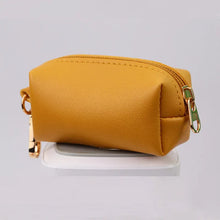 Load image into Gallery viewer, Pet poop bag dispenser dog garbage bag bag PU leather outdoor portable dog walking poop collection box
