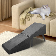 Load image into Gallery viewer, Dog Ramp For Bed Foldable Dog Vehicle Stairs Anti-Slip Kitten Puppy Ladder Multifunctional Footrest Stool For Small Cats
