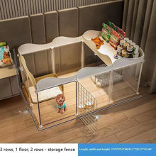 Load image into Gallery viewer, Household Pet Dog Fence House  Kennel Indoor Small Dog Teddy Bear Fence Isolation Door With Toilet Area  Cage
