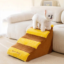Load image into Gallery viewer, Dog House Dog Stairs Pet 2/3 Steps Stairs for Small Dog Cat Pet Ramp Ladder Anti-slip Removable Dogs Bed Stairs Pet Supplies
