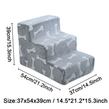 Load image into Gallery viewer, Ladder Dogs Pets Bone Shape Puppys Stairs Beside The Sofa Bed Ramp for Dogs Protecting Pets Joint Safety Stairs for Elderly Dogs
