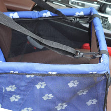 Load image into Gallery viewer, Pet Dog Car Carrier Seat Bag Waterproof Basket Folding Hammock Pet Carriers Bag For Small Cat Dogs Safety Travelling Mesh
