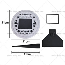 Load image into Gallery viewer, Paw Printing Pet Memorial Plaque 3D Printed Pet Tombstone Simulation Memorial Stone Dog Cat Photo Frame Pet Remembrance Gift
