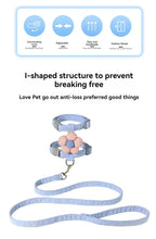 Load image into Gallery viewer, Cat Harness and Leash Sets Adjustable Dog Harness for Small Dog Leash Breashable Pet Harness Out Walking Dog Strap
