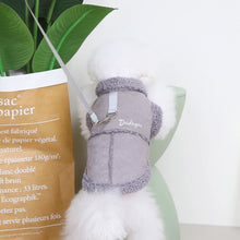 Load image into Gallery viewer, British Style Dog Jacket Lamb Fleece Winter Dog Clothes for Small Dogs Puppy Costume Chihuahua Warm Coat Pet Pug Yorkie Outfits
