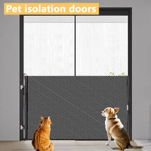 Load image into Gallery viewer, Retractable Pet Safety Gate Wide, Indoor Mesh Fence for Dogs &amp; kitten, Mounting Accessories Included for Doors &amp; Hallways
