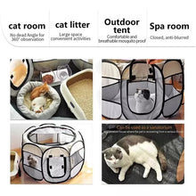Load image into Gallery viewer, Portable Foldable Outdoor DogTent dog House Portable Folding Travel Pet Tent Cat/Dog Cage Easy Operation Large Cat/Dog Fences
