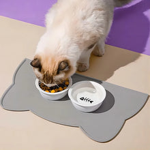 Load image into Gallery viewer, Silicone Pet Feeding Dog Cat Bowl Food Mat Non-Stick Waterproof Pet Food Feeding Pad Puppy Feeder Tray Water Cushion
