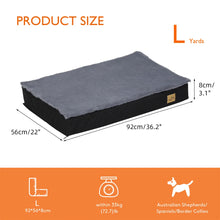 Load image into Gallery viewer, Large Orthopaedic Dog Bed Waterproof Cushion Pet Mattress 2 In 1 Pet Dog Crate Bed with Removable Washable Cover Indoor Outdoor
