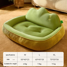 Load image into Gallery viewer, New dog bed with increased height and thickness, leaning against the mountain bed and pillow for neck protection, pet bed for sl
