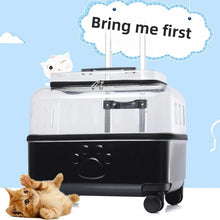 Load image into Gallery viewer, Portable Dog Strollers Carriers Travel Luxury Transparent Cats Strollers Cheap Outdoor Small Medium Suitcase Pets Supplies
