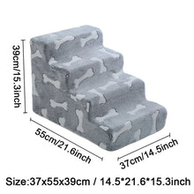 Load image into Gallery viewer, Ladder Dogs Pets Bone Shape Puppys Stairs Beside The Sofa Bed Ramp for Dogs Protecting Pets Joint Safety Stairs for Elderly Dogs
