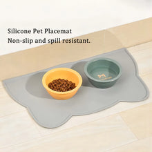 Load image into Gallery viewer, Silicone Pet Feeding Dog Cat Bowl Food Mat Non-Stick Waterproof Pet Food Feeding Pad Puppy Feeder Tray Water Cushion
