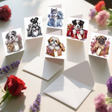 Load image into Gallery viewer, 6PCS Diamond Art Painting Greeting Cards Kits,Gift dog DIY Special Shaped Diamond Art congratulation cards Art handmade Gifts
