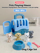 Load image into Gallery viewer, Mini doll pet accessory set, children&#39;s playhouse toy pet set, cat and dog bath, park, scene set, birthday and Christmas gifts
