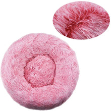 Load image into Gallery viewer, 40-90cm Round Pet Bed for Large Dog Bed Super Soft Cat Bed Long Plush Dog House for Medium Dog House Winter Warm Sleeping
