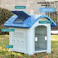 Load image into Gallery viewer, Large Waterproof Outdoor Dog House - Detachable &amp; Washable Dog Cage for Medium/Large Breeds, All-Weather Shelter
