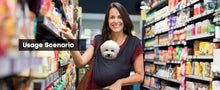 Load image into Gallery viewer, Dog Carrier for Small Dogs Front Facing Dog Carrier Sling Hands Free Cat Sling Size Adjustable Soft Cotton
