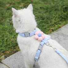 Load image into Gallery viewer, Cat Harness and Leash Sets Adjustable Dog Harness for Small Dog Leash Breashable Pet Harness Out Walking Dog Strap
