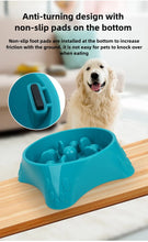 Load image into Gallery viewer, Dog Slow Feeder Slow Food Bowl  Anti-Choking Anti-tipping Delay eating Anti-slip pet food bowl easy to clean Slow down eating
