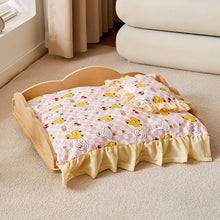 Load image into Gallery viewer, Wooden Dog Bed Four Seasons Universal Teddy Small Dog Summer Special Bed Suspended Off-the-und Pet Wood Bed
