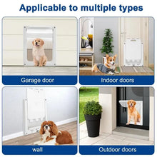 Load image into Gallery viewer, Dog Door for Wall Weatherproof Pet Door with Locking Panel Lightweight Pet Safe Dog Door with Transparent Flap
