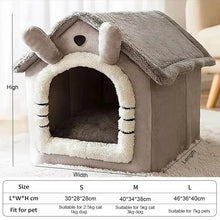 Load image into Gallery viewer, 1pcs Cats and Dogs House House Small Dog Four Seasons General Can Be Dismantled and Washed Dog House Pet Supplies pet bed
