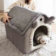 Load image into Gallery viewer, Indoor Warm Dog House Soft Pet Bed Tent House Dog Kennel Cat Bed Removable and Washable Cushion Suitable Four Season Universal
