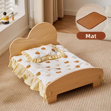 Load image into Gallery viewer, Wooden Dog Bed Four Seasons Universal Teddy Small Dog Summer Special Bed Suspended Off-the-und Pet Wood Bed
