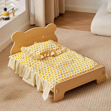 Load image into Gallery viewer, Wooden Dog Bed Four Seasons Universal Teddy Small Dog Summer Special Bed Suspended Off-the-und Pet Wood Bed
