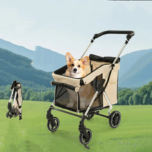 Load image into Gallery viewer, Cat Outdoor Travel Pet Strollers Portable Folding Storage Dog Carriers Pet Products Elderly Dog Disability Assistance Vehicle
