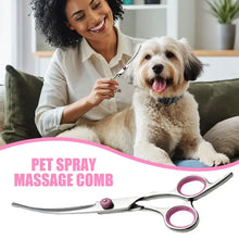 Load image into Gallery viewer, Curved Dog Grooming Scissors Curved Dog Trimmer Trimming Hair Scissors Safety Pet Tool With Round Tips Professional Grooming
