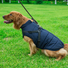 Load image into Gallery viewer, Warm Pet Clothes Waterproof Dog Winter Coat Jacket With Harness Dog Clothes Cozy Snow Jacket Vest For Small Medium Large Dogs
