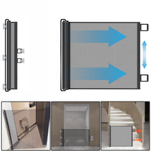 Load image into Gallery viewer, Retractable pet gate, mesh dog gate, cat enclosure for doorways, stairs, hallways, indoor/outdoor pet door stalls
