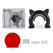 Load image into Gallery viewer, Pet Cat Dog Door Hole Access Direction Controllable Toy For Pet Training Dog Cats Kitten ABS Pet Gate Door Kit with Clean Brush
