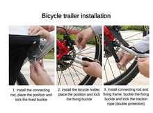 Load image into Gallery viewer, Outdoor Dog Carriers Small Trailer Portable Folding Storage Small Medium Dogs Travel Bicycle Trailer Dog Supplies Pet Products
