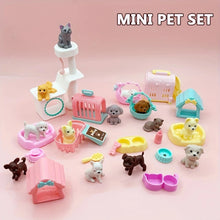 Load image into Gallery viewer, Dollhouse Item Kawaii Mini Dog Doll Accessories Puppy Cat Set Plastic Mini Items Toys for Children 3+ Funny Educational Toy
